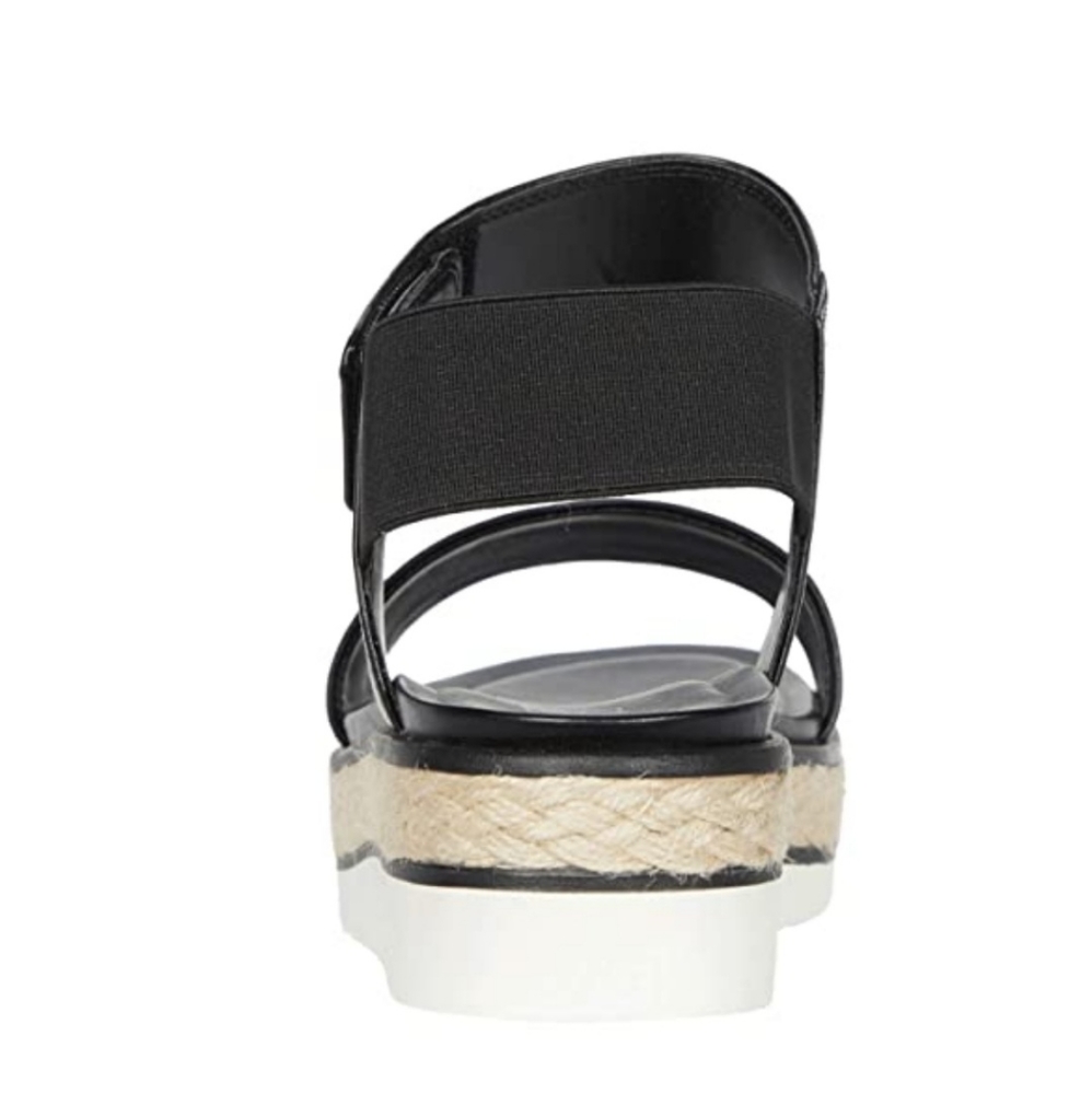 Franco Sarto Black Faux Leather Tinaka Sandals New - Picture 7 of 11